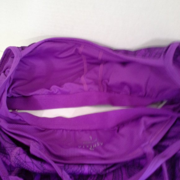 Athleta womens top L Workout tank Purple pink ombr - Picture 3 of 8